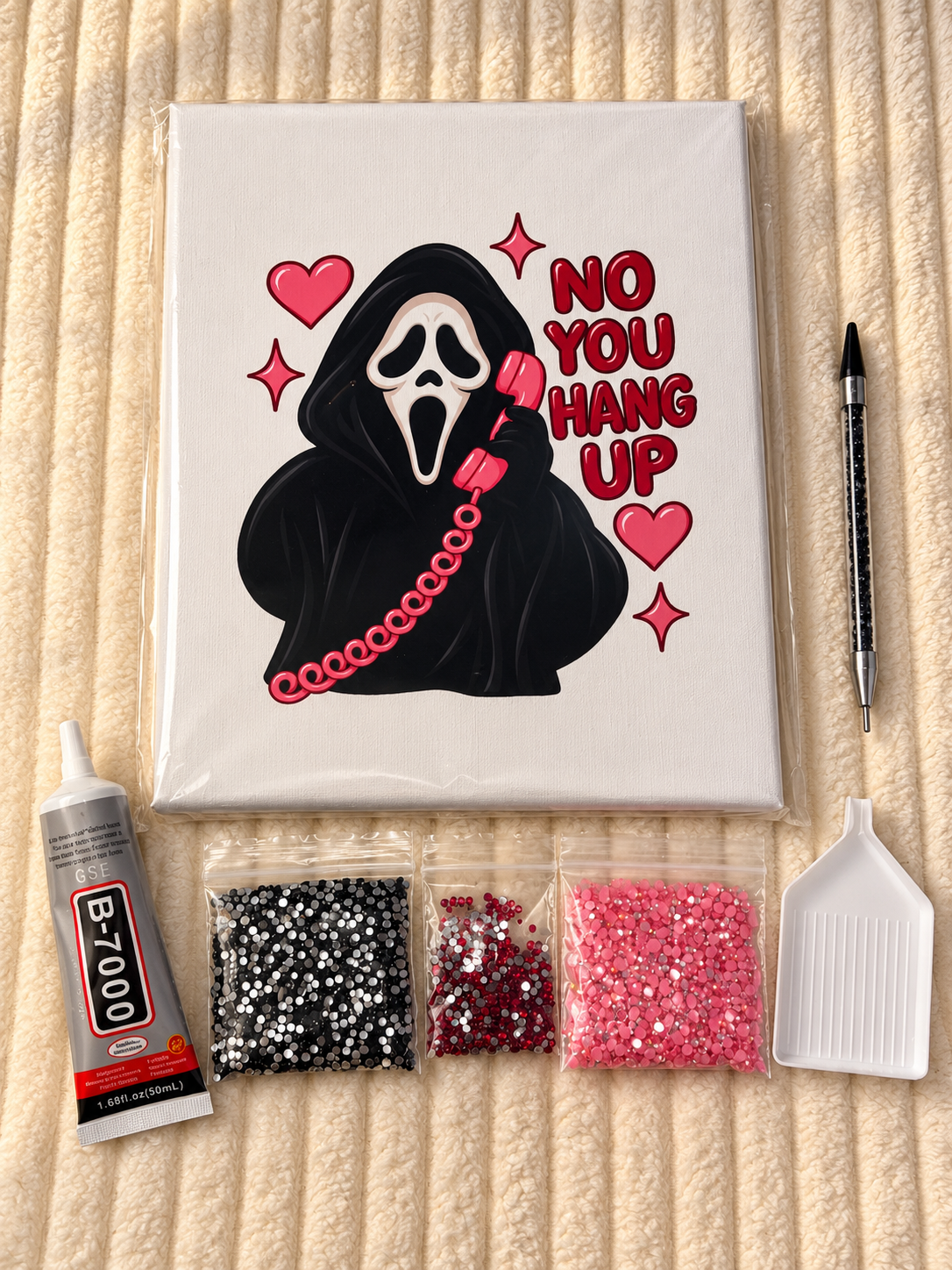 No You Hang Up DIY Rhinestone Art Kit ♡
