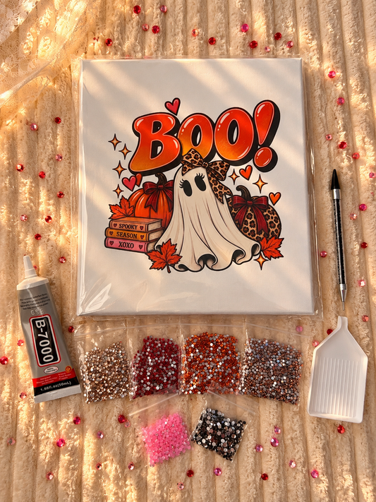 BOO! Ghost DIY Rhinestone Art Kit