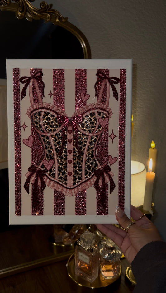 Pink Leopard bedazzling kit